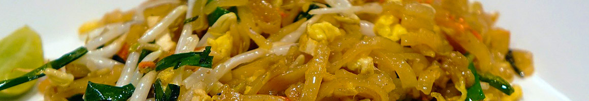 Eating Thai at Nahm Fine Thai Cuisine restaurant in Alpharetta, GA.